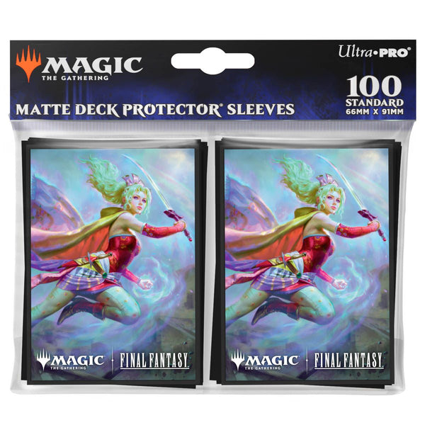 Ultra Pro: UP38703 Magic the Gathering - FINAL FANTASY 100ct Deck Protector Sleeves Commander C MtG