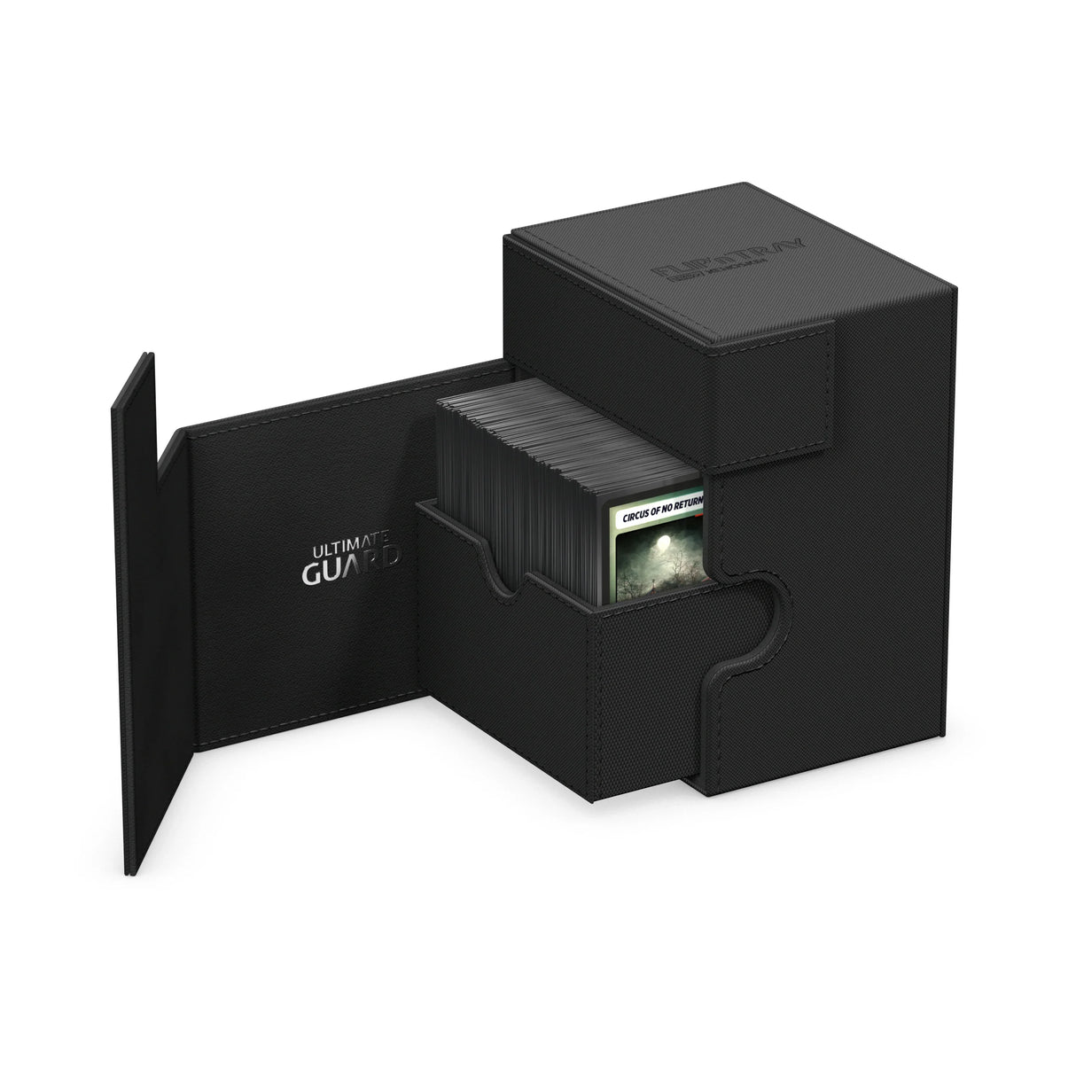Ultimate Guard: Deck Box – XenoSkin Flip'n'Tray 133+ – Black