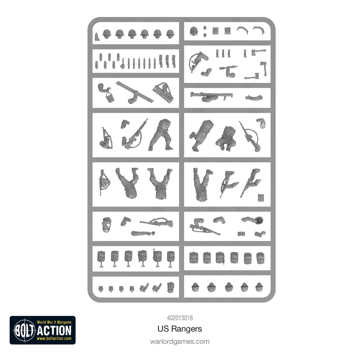 Bolt Action - US Rangers Sprue