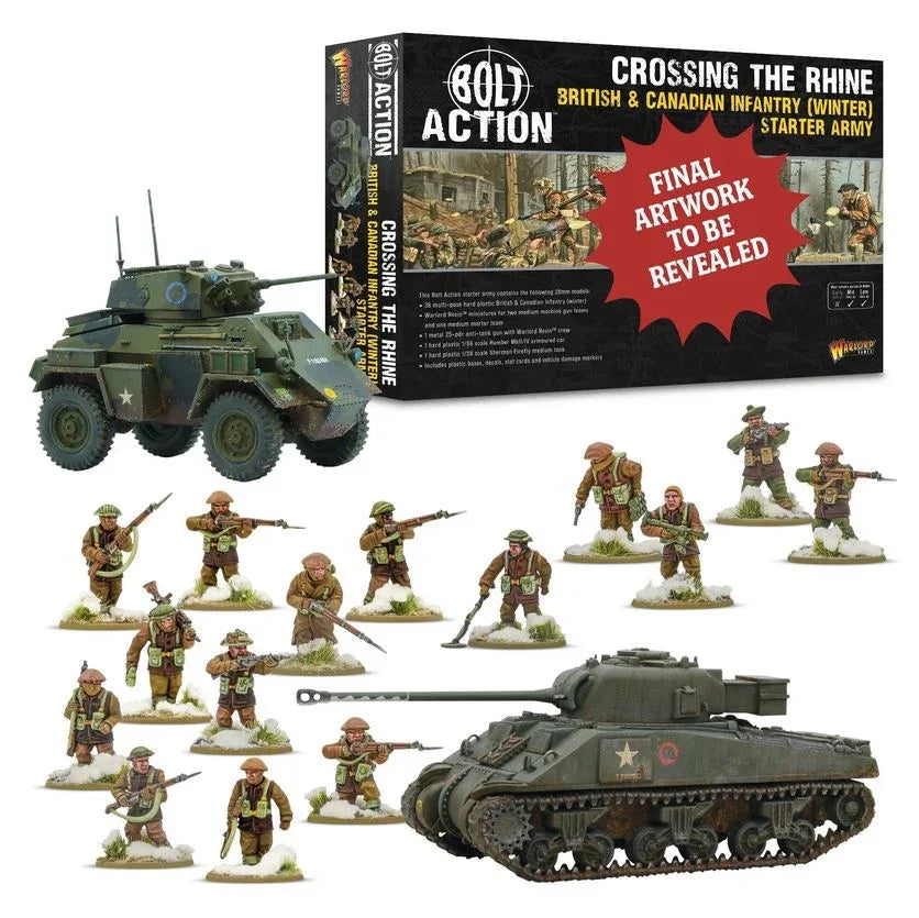 Warlord Games - Bolt Action Starter Army - Crossing The Rhine British & Canadian Infantry (Winter)
