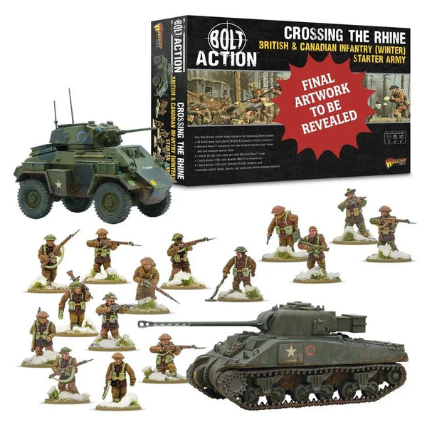 Warlord Games - Bolt Action Starter Army - Crossing The Rhine British & Canadian Infantry (Winter)