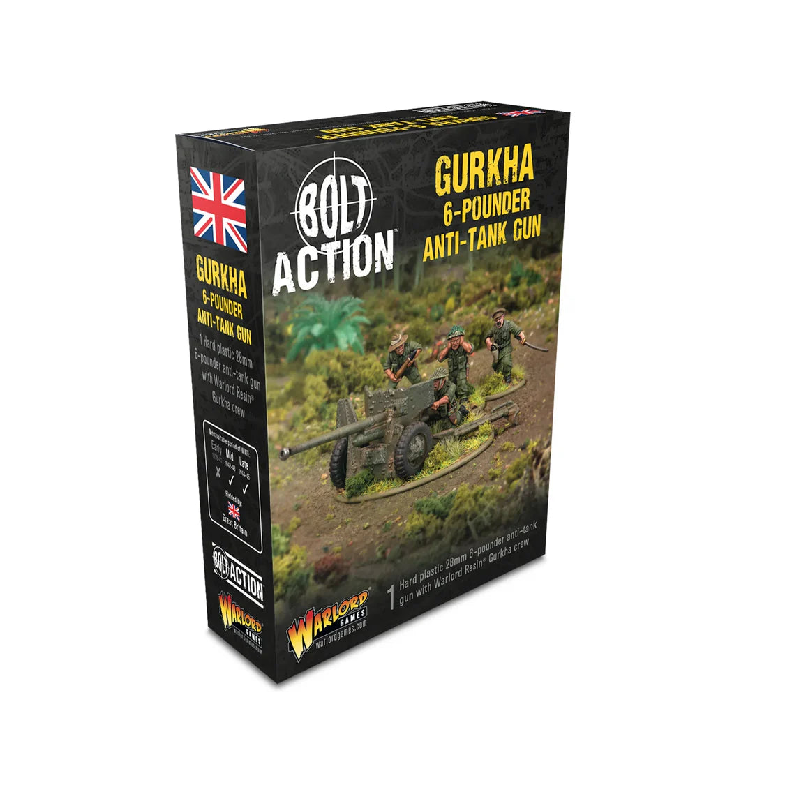 Bolt Action - Gurkha 6-Pounder Anti-Tank Gun - PRE ORDER