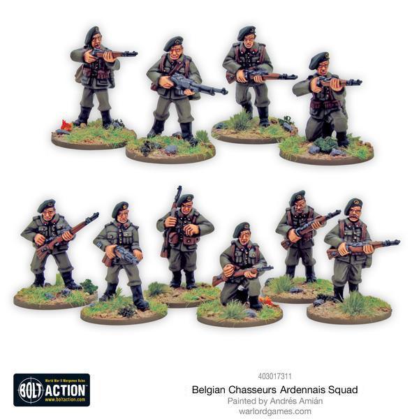 Bolt Action - Belgian Chasseurs Ardennais squad