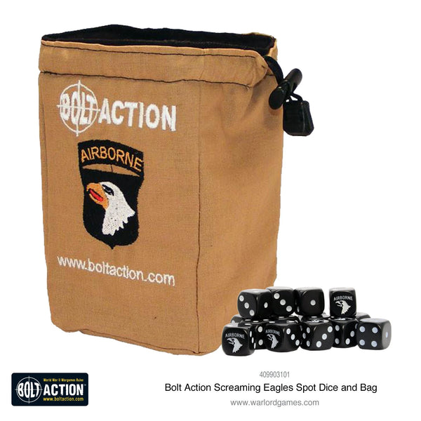 Bolt Action - Screaming Eagles D6 and dice bag