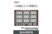 Wargames Atlantic: General Accoutrements - 40mm x 20mm Dual Use Bases 