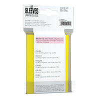 Gamegenic Just Sleeves Japanese Size Yellow
