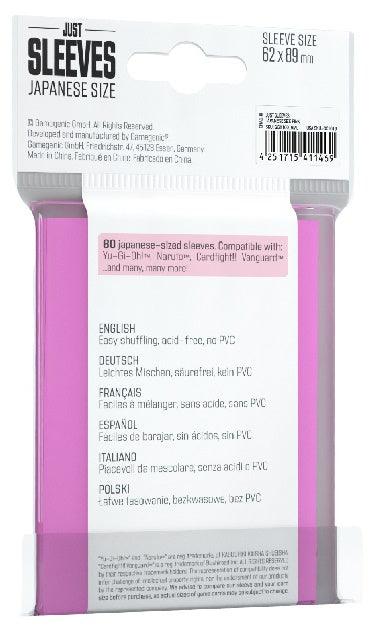 Gamegenic Just Sleeves Japanese Size Pink
