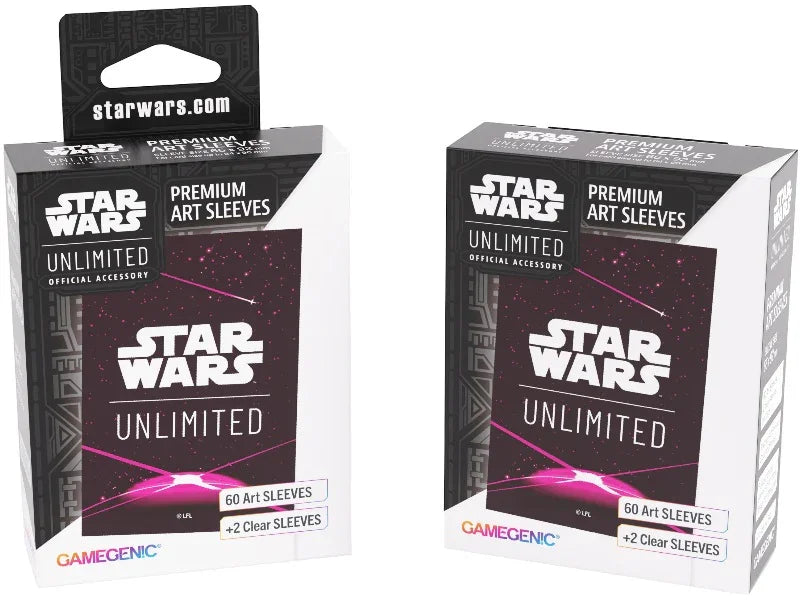 Gamegenic Star Wars Unlimited Art Sleeves - Card Back Magenta