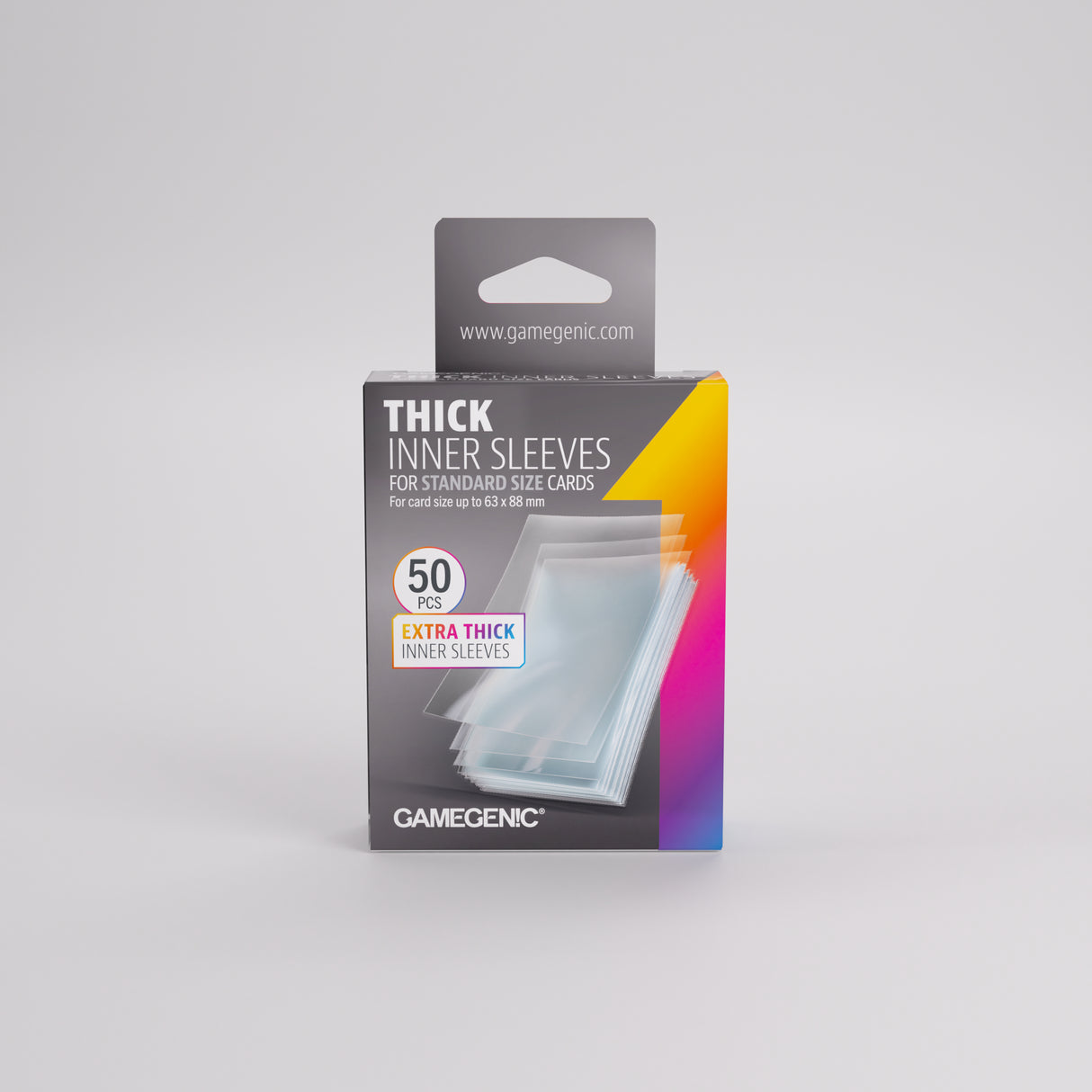 Gamegenic Thick Inner Card Sleeves (64mm x 89mm) (50 Sleeves Per Pack)