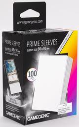 Gamegenic Prime Card Sleeves - White (66mm x 91mm) (100 Sleeves Per Pack)
