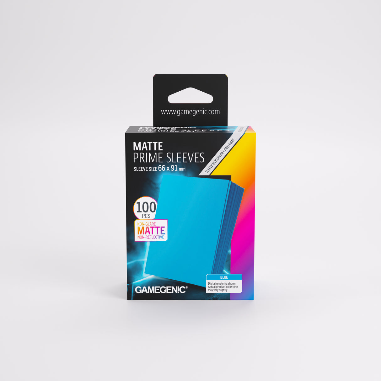 Gamegenic Matte Prime Card Sleeves - Blue (66mm x 91mm) (100 Sleeves Per Pack)