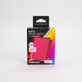 Gamegenic Matte Prime Card Sleeves Red (66mm x 91mm) (100 Sleeves Per Pack)