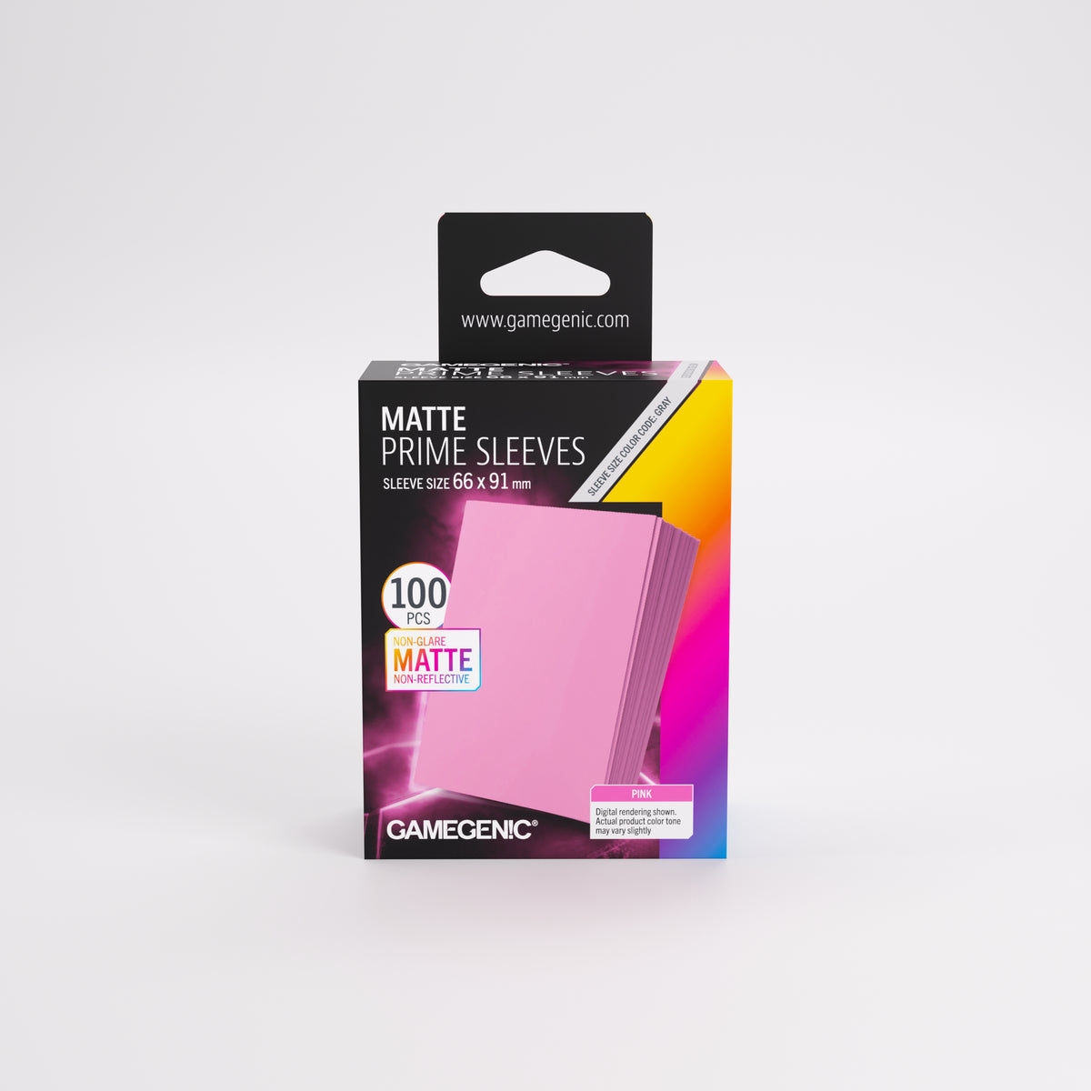 Gamegenic Matte Prime Card Sleeves Pink (66mm x 91mm) (100 Sleeves Per Pack)