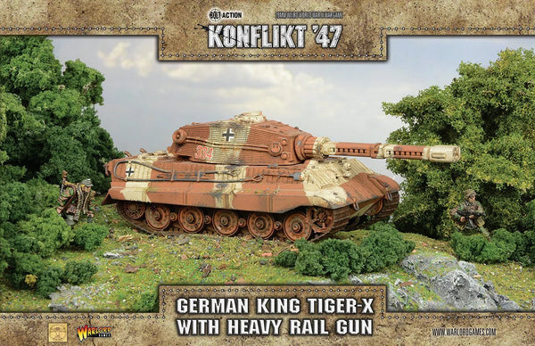 Konflikt ’47 King Tiger-X with heavy rail gun