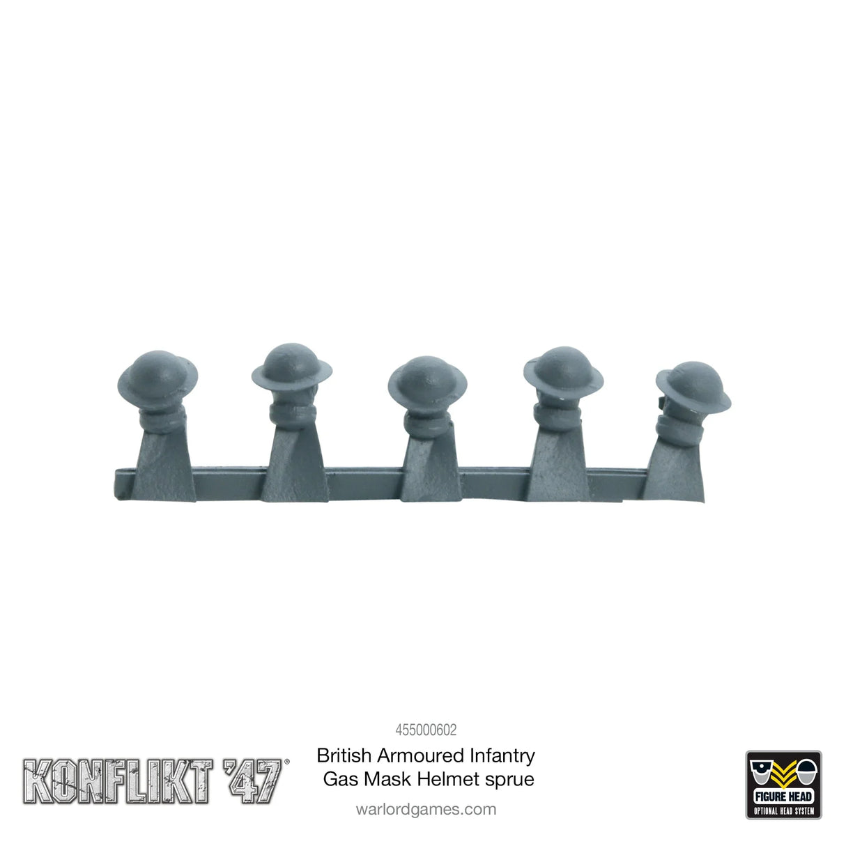 British Armoured Infantry Gas Mask Helmet Sprue