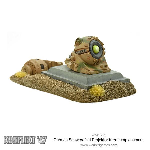 Konflikt ’47 German Schwerefeld Projektor turret emplacement