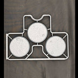Wargames Atlantic: General Accoutrements - 50mm Textured Bases (3mm Bevel)