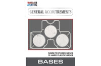Wargames Atlantic: General Accoutrements - 50mm Textured Bases (3mm Bevel)