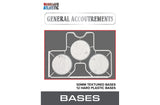 Wargames Atlantic: General Accoutrements - 50mm Textured Bases (3mm Bevel)