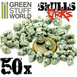 GREEN STUFF WORLD 50x Resin ORK Skulls