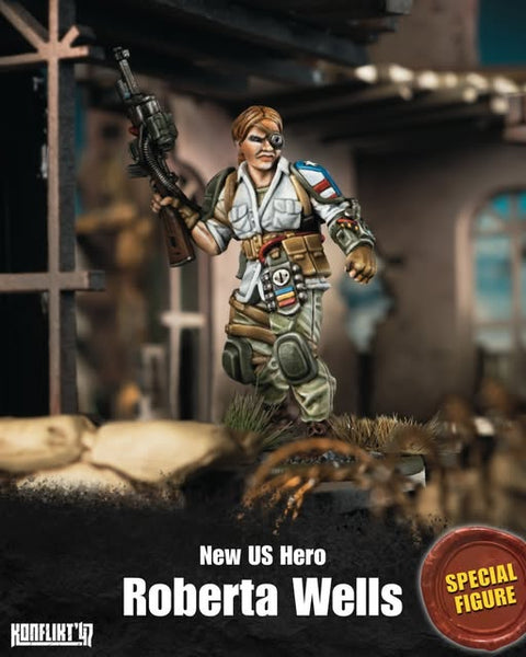 Konflikt ’47 Open Day Figure: Roberta Wells - US Hero (K47)