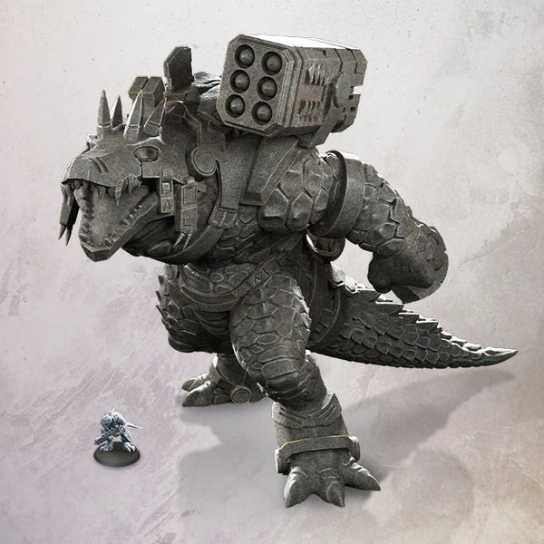 One page Rules - Grimdark Future - Collectible Gator Statue - Pre-Order