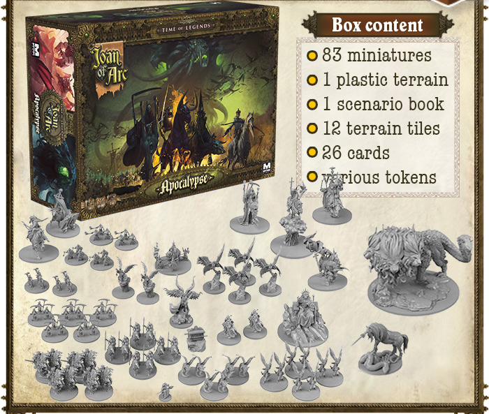 Time of Legends Joan of Arc Apocalypse. Extra Miniatures