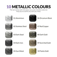 Gaahleri Water Based Acrylic Ink Metallic Series Markers