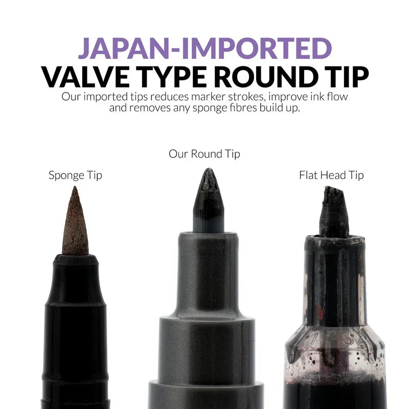 Gaahleri Water Based Acrylic Ink Metallic Series Markers