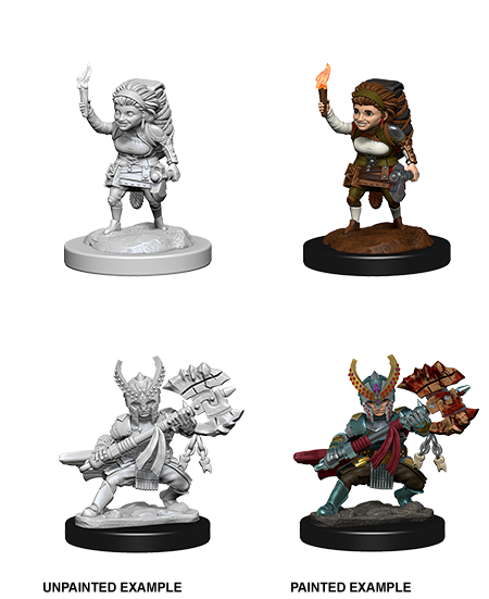 D&D Nolzurs Marvelous Unpainted Miniatures Female Halfling Fighter