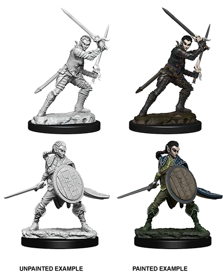 Pathfinder Battles Deep Cuts Female Elf Fighter