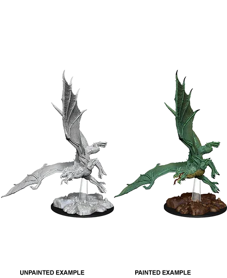 D&D Nolzurs Marvelous Unpainted Miniatures Young Green Dragon