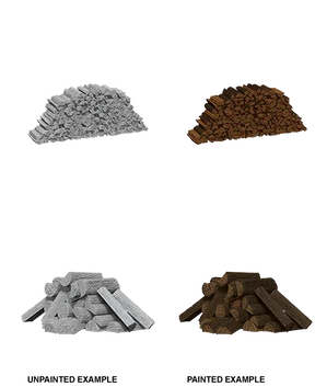 WizKids Deep Cuts Unpainted Miniatures Signs & lights