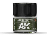 AK Interactive Real Colors - Acrylic Lacquer Paint 10ml bottle - PROTECTIVE GREEN