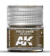 AK Interactive Real Colors - Acrylic Lacquer Paint 10ml bottle - FIELD DRAB