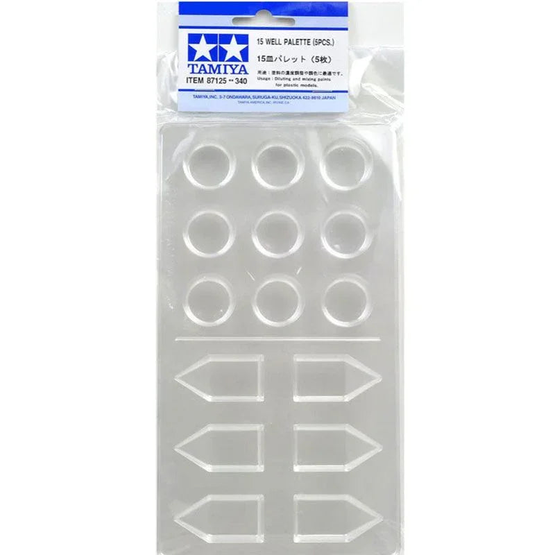 TAMIYA 15 WELL PALETTE (5PCS)