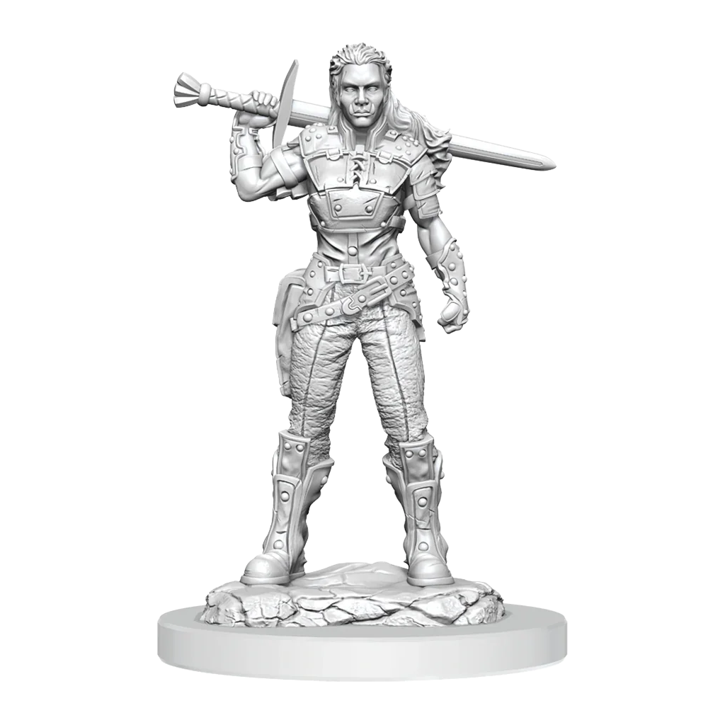 D&D Nolzurs Marvelous Miniatures Orc Fighter Female