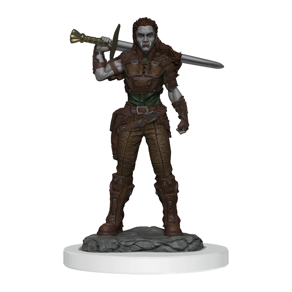 D&D Nolzurs Marvelous Miniatures Orc Fighter Female