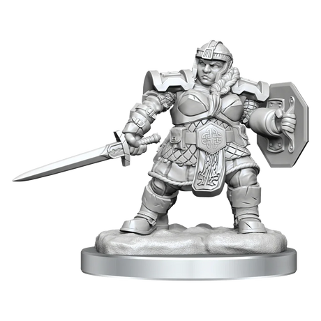 D&D Nolzurs Marvelous Unpainted Miniatures Dwarf Fighter Female