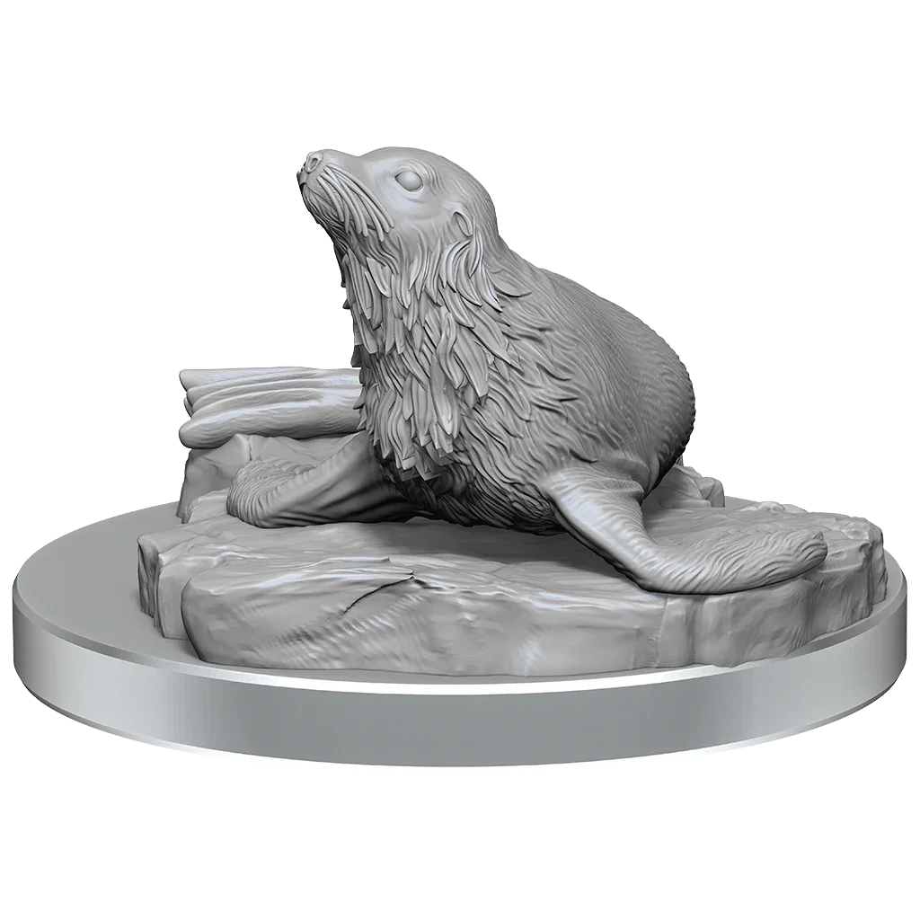 D&D Nolzurs Marvelous Miniatures Locathah & Seal