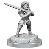 Critical Role Unpainted Miniatures Human Wizard Female & Halfling Holy Warrior Female