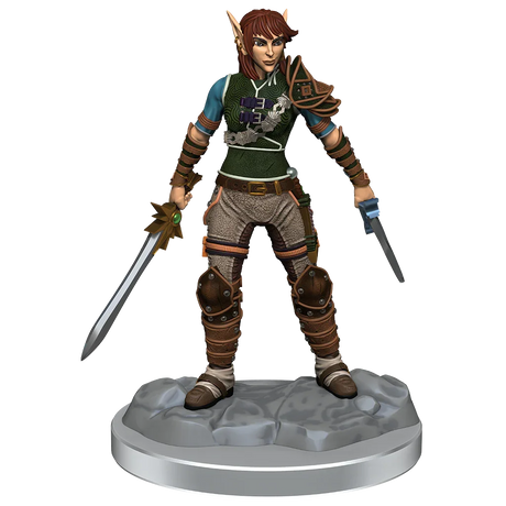 D&D Nolzurs Marvelous Miniatures Elf Rogue & Half-Elf Rogue Protege