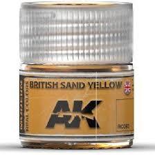 AK Interactive Real Colors - Acrylic Lacquer Paint 10ml bottle - BRITISH SAND YELLOW