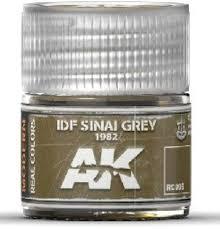 AK Interactive Real Colors - Acrylic Lacquer Paint 10ml bottle -IDF SINAI GREY 1982
