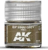AK Interactive Real Colors - Acrylic Lacquer Paint 10ml bottle -IDF SINAI GREY 1982