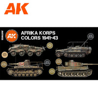 AK Interactive AFV Series: Afrika Korps Acrylic Paint Set 3rd Generation