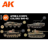 AK Interactive AFV Series: Afrika Korps Acrylic Paint Set 3rd Generation