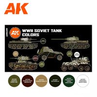 AK Interactive AFV Series: Soviet Camouflages Acrylic Paint Set 3rd Generation
