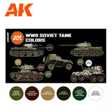 AK Interactive AFV Series: Soviet Camouflages Acrylic Paint Set 3rd Generation