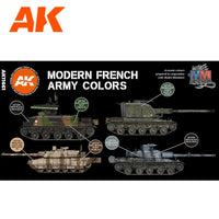 AK Interactive AFV Series: Modern French AFV Acrylic Paint Set 3rd Generation